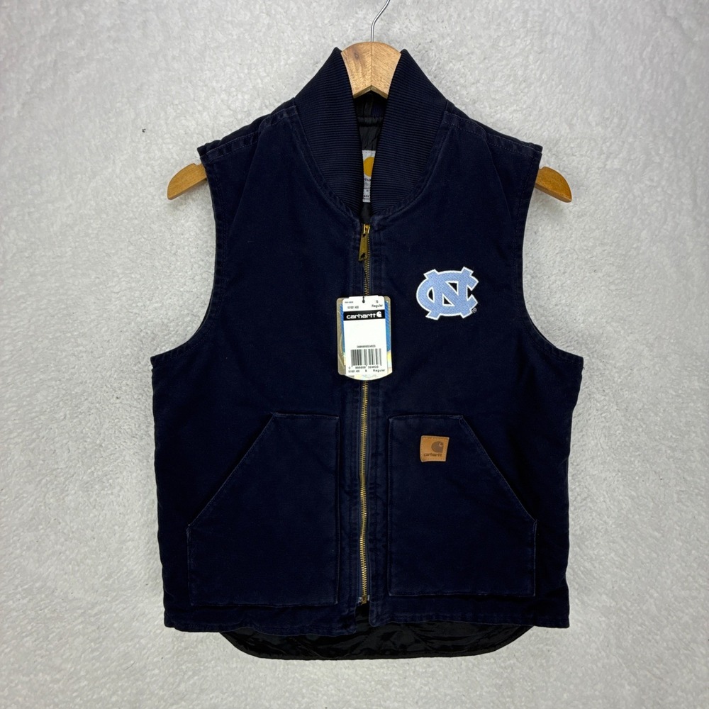 Carhartt Sandstone Vest Quilt Lined Mens Large 101001 403 Midnight Blue NWT